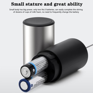 Accessoires expresso électrique en acier inoxydable fabricant <span class=keywords><strong>de</strong></span> <span class=keywords><strong>mousse</strong></span> <span class=keywords><strong>de</strong></span> <span class=keywords><strong>lait</strong></span> ménage Portable crème à fouetter Latte Art mousseur à <span class=keywords><strong>lait</strong></span> <span class=keywords><strong>de</strong></span> poche - Product Image 4
