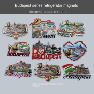 Hungary Budapest Du Lịch Lưu Niệm Nghệ Thuật Deco Phong <span class=keywords><strong>C</strong></span>ách 3D Kỷ Niệm Thu Nhựa Tủ Lạnh Nam Châm - Product Image 2