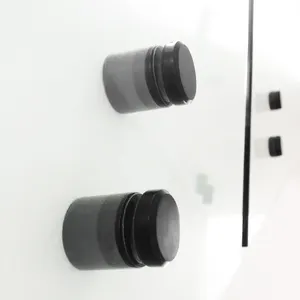 Pin Disesuaikan Hitam Matt Dalam Ruangan untuk Pagar Kaca Tangga Langkan