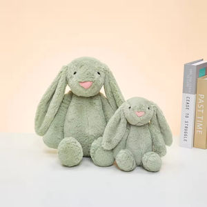 Vente en gros de jouets en peluche lapin rose Bashful à longues oreilles, poupée Bonnie, jouets en peluche pour le confort - Product Image 6