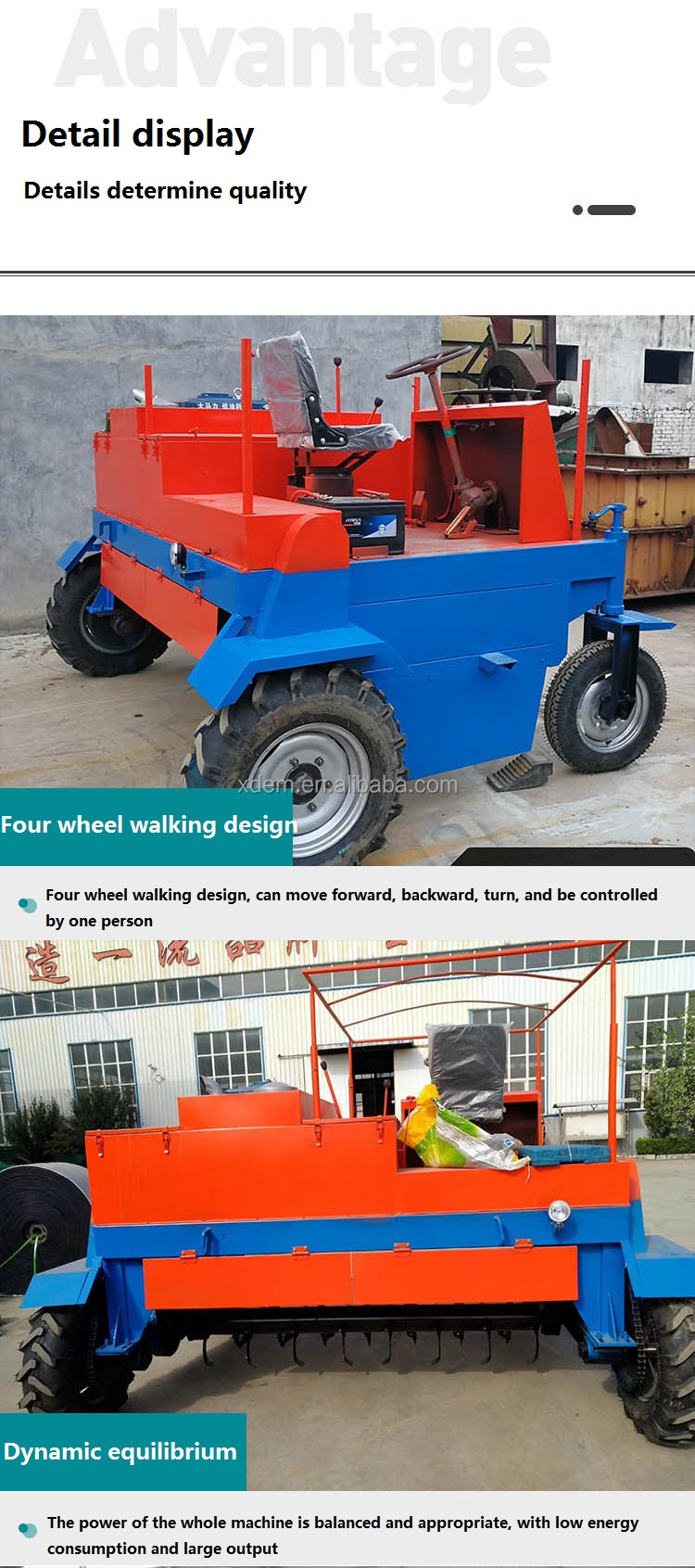 Farm Ranch Wheel Dumper XDEM Organic Fertilizer Livestock Manure