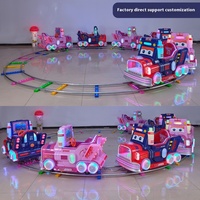 Vente en gros d'usine de mini trains et de pistes pour l'extérieur, trains électriques commerciaux populaires avec plusieurs sièges, parcs d'attractions pour enfants