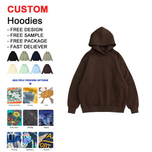 Felpa <span class=keywords><strong>con</strong></span> Cappuccio Unisex Personalizzabile all'Ingrosso, 100% Cotone Organico di Alta Qualità, 460g, Senza Cordoncino - Product Image 1