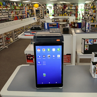 Terminal de point de vente portable Android 15 de 8 pouces avec imprimante thermique 80 mm, NFC, caméra, Bluetooth et USB pour système de commande par code QR en restaurant