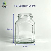 Stoples Kaca Bening 220ml Lengkap Dengan Tutup, Wadah Kaca untuk Acar Sayuran, Pengawet Buah, Kemasan Set Hadiah