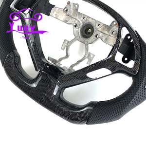 <span class=keywords><strong>Volant</strong></span> personnalisé en fibre de carbone nid d'abeille pour Infiniti, design de style racing, affichage LED du régime moteur, G37 G35 G37s G37xs G37x Coupé - Product Image 3