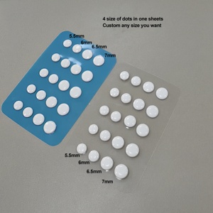 แผ่นรองเมาส์เกมมิ่ง PTFE แบบซิลิโคนกาวติด รุ่นจุดกลมแบบไอซ์ ปรับแต่งขนาดได้ 0.8 มม. ทนทานต่อการสึกหรอ - Product Image 2