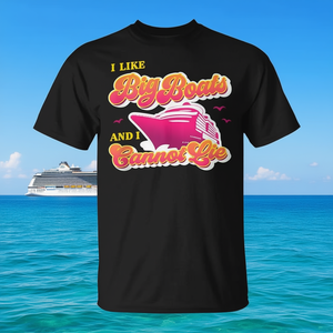 T-shirt promotionnel « J'aime les grands bateaux et je ne peux pas mentir » – Catégorie de produit : T-shirts promotionnels - Product Image 3