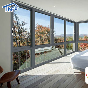 American NFRC, ventanas modernas de aleación de aluminio de lujo con marco de puente <span class=keywords><strong>roto</strong></span>, PUERTAS DE APERTURA Horizontal a prueba de viento de Guangdong, ventanas - Product Image 2