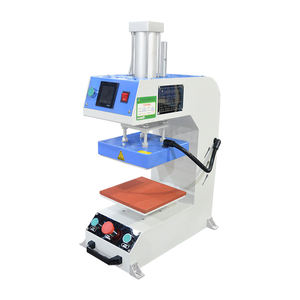 20x20cm 소형 라벨 원단 어린이 의류 인쇄 열 프레스 기계 공압 티셔츠 열 전달 기계 공기 압력 힘 - Product Image 1