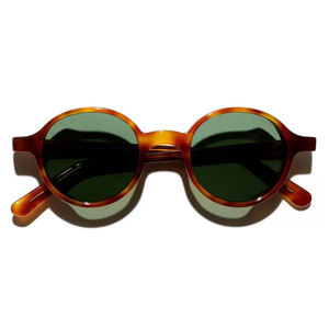 แว่นกันแดดทรงกลมเล็กเลนส์สีเขียวแบบกำหนดเองของ Sifier แว่นกันแดด CR-39 สีดำสำหรับผู้ชายและผู้หญิง - Product Image 6