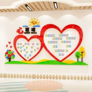 Décoration murale de souhait, décoration murale culturelle pour la <span class=keywords><strong>maternelle</strong></span>, décoration de salle de <span class=keywords><strong>classe</strong></span> pour l'école primaire, autocollants muraux en acrylique 3D - Product Image 2