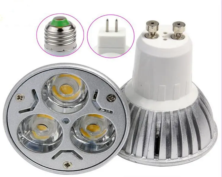 VLIKE-foco blanco frío y cálido, lámpara de bombilla LED COB GU10, E27, MR16, 110V, 220V, superbrillante, regulable, para interior y dormitorio, 3W