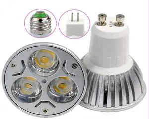 VLIKE หลอดไฟ LED สปอตไลท์,หลอดไฟสีวอร์มไวท์เย็นสีขาว3W หรี่แสงได้สุด GU10 E27 MR16 COB 110V 220V สำหรับห้องนอนในร่ม