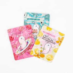 Çevre dostu içinde yüz maskesi alüminyum folyo için özelleştirilmiş özel baskı logosu marka ile boş 3 tarafı mühür kılıfı - Product Image 2