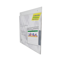 Carpeta de Presentación Magnética Transparente Personalizada UCI MAFH02, con Adhesivo Removible Opcional, para Documentos A4, Horizontal y Vertical, para la Escuela