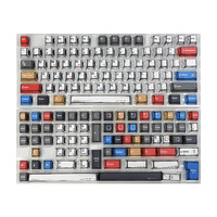 Comic Mixed Light Keycaps Original Height 136 Keys Full Set Classic Simple Style Mechanical Keyboard Keycaps