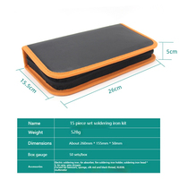 Ensemble de fer à souder électrique à température réglable 110v/220v 26 ensembles de 60w avec PLC USA/UK/EU pour outils de réparation de soudage