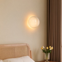 Lampe de chevet LED moderne de luxe léger, style nordique, blanc chaud, applique murale pour chambre et couloir d'hôtel, design Eclipse