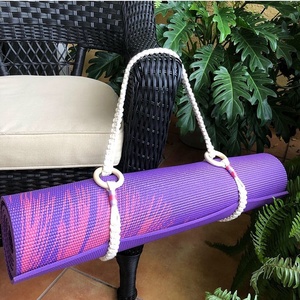 <span class=keywords><strong>Borsa</strong></span> per tappetino Yoga <span class=keywords><strong>macramè</strong></span> fai-da-te multifunzione Vintage da donna fatta a mano - Product Image 2