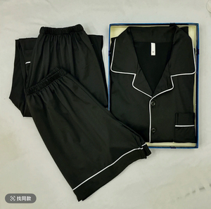 Pigiama Estivo da <span class=keywords><strong>Uomo</strong></span> Taglie Forti, Set 3 Pezzi in Maglia con Motivo Stampato, Moda Casa, Maniche Corte - Product Image 3