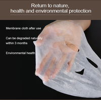 Tablette biodégradable masque facial soluble dans l'eau Ziplock feuille faciale de masquage pour l'élimination des rides emballage personnalisé