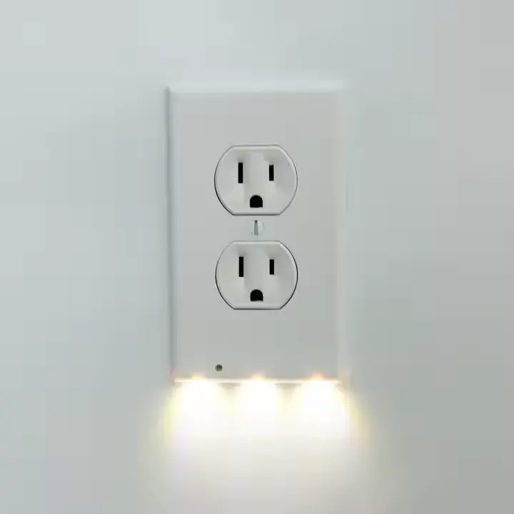 Hot Selling Wall Socket American Standard Outlet Wall Mounted Home Socket With Smart On/Off Night Light