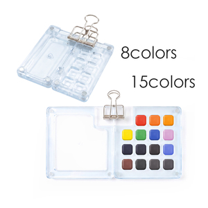 7 pièces de haute qualité en métal porte-crayon pliable ronde tête aquarelle animal pinceau set pour la peinture d’artiste. - Product Image 1