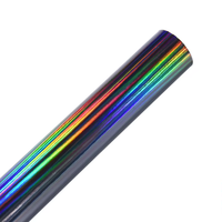 Autocollants holographiques Laser colorés en vinyle auto-adhésif en PVC Autocollants de décalcomanie de voiture à jet d'encre brillant
