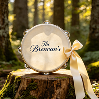 4/6 Inch Birch Wood Sheepskin Hand Drums WeddingTambourine Percussion Instrument Wholesale Custom Logo Festival Gift