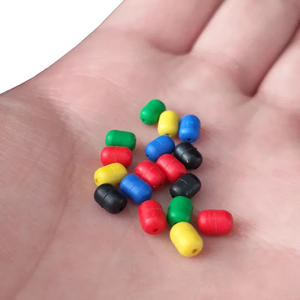 Cuentas anticolisión de silicona ovaladas de colores para accesorios de pesca, pesca en rocas marinas, color aleatorio - Product Image 2
