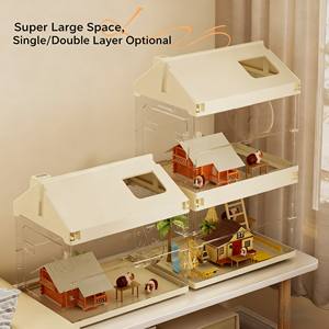 Maison pour <span class=keywords><strong>hamster</strong></span> en ABS/PET écologique à grand espace, pliable et anti-mastication, avec accessoires de sommet, pour <span class=keywords><strong>hamster</strong></span> doré, vente chaude - Product Image 2