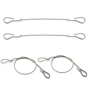 Cable de Acero Inoxidable con Lazos, Cable de Seguridad Recubierto de Vinilo con Cierre para Equipaje, Accesorios de Ferretería - Product Image 1