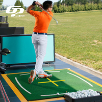 Tapis de frappe de golf de qualité commerciale, base robuste, gazon synthétique en nylon, tapis d'entraînement au golf pour simulateur de terrain de pratique