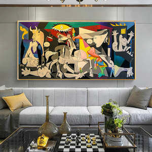 Reproductions de peintures célèbres sur toile de <span class=keywords><strong>Guernica</strong></span>, impressions sur toile, œuvres d'art de Picasso, tableaux muraux pour la décoration du salon - Product Image 2