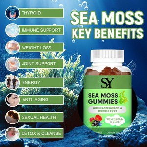 Most Popular Sea <strong>Moss</strong> Gummies with Bladderwrack and Burdock Root Vitamins and Minerals ForThyroid Immune and Energy Support - Product Image 4