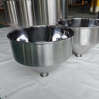 Trémie en acier au carbone/inox à prix d'usine, petite, thermolaquée, pour le traitement, le mélange et le broyage de poudres alimentaires et de liquides