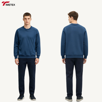 Sweat-shirt technique en molleton respirant à col rond pour homme TIMETEX, en coton, coupe oversize, grandes tailles, vente en gros OEM