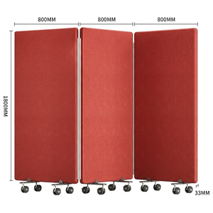 Cloison acoustique modulaire insonorisée en polyester ASTM C423 pour bureaux, écrans de séparation d'intimité pour salles, <span class=keywords><strong>Europe</strong></span> et Amérique - Product Image 1