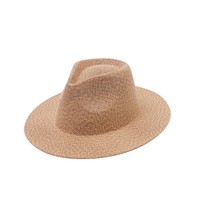 Nouvelle Arrivée Été – Chapeau Fedora en Polyester Tressé Multicolore pour Femme – Simple, Décontracté, Protection Solaire Extérieure