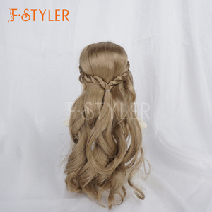 Fstyler BJD วิกผมตุ๊กตาผูกครึ่งหลังวิก<span class=keywords><strong>ผม</strong></span>สังเคราะห์ผ้าขนตุ๊กตาหยักศกยาวตุ๊กตาน่ารัก BJD อุปกรณ์เสริมแต่งตัว - Product Image 6