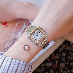 Orologio da <span class=keywords><strong>Donna</strong></span> di Lusso al Quarzo Scottie 9100 Nuovo Design Elegante e di Tendenza Impermeabile con Cinturino Quadrato in Acciaio Inossidabile <span class=keywords><strong>Oro</strong></span> <span class=keywords><strong>Giallo</strong></span> - Product Image 2