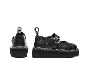 <span class=keywords><strong>Botines</strong></span> de Moda <span class=keywords><strong>para</strong></span> <span class=keywords><strong>Mujer</strong></span>, de Cuero Genuino, Tacón Grueso, Punta Redonda, Tallas Grandes, Suela Gruesa, Zapatos <span class=keywords><strong>para</strong></span> Caminar, <span class=keywords><strong>para</strong></span> Oficina y Universidad - Product Image 6