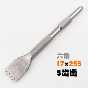 Hexagonal Handle Cold Chisel 5 Tooth 7 Tooth Masonry Tool Straight Tip Industrial Grade Metric - Product Image 4