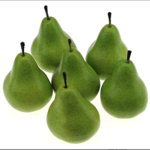 Faux poires vertes artificielles bon marché, fausses fruits, poires vertes en plastique, Simulation réaliste, <span class=keywords><strong>photographie</strong></span> à domicile verte - Product Image 2