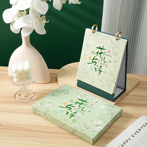 Khuyến mại Tùy chỉnh logo in xoắn ốc dây hàng tháng đứng lật dài độc đáo bảng bàn lịch 2026 - Product Image 2