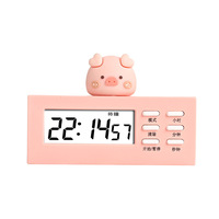 Jam Digital Kartun dengan Layar Temperatur, Timer Memasak, Tampilan Tanggal dan Hari, Alarm 8 Suara Berbeda, Jam Meja Elektronik