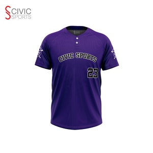 Jersey de béisbol de dos botones para hombre, jersey de béisbol personalizado para equipo de liga, venta al por mayor - Product Image 1