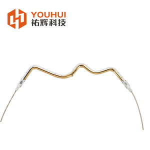 Lámpara de Calentamiento Infrarroja de Tubo Único Personalizada Visist, Chapada en Oro, de Onda Corta, para Uso Industrial, 45-480V, Modelo Alien - Product Image 2