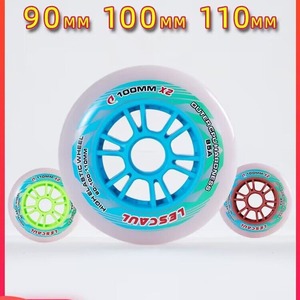 Patines <span class=keywords><strong>de</strong></span> velocidad profesionales LS, ruedas originales para <span class=keywords><strong>patinaje</strong></span> <span class=keywords><strong>de</strong></span> velocidad, ruedas <span class=keywords><strong>de</strong></span> carreras, ruedas grandes <span class=keywords><strong>de</strong></span> 90, 100, 110 mm, PU TPR para pista - Product Image 5